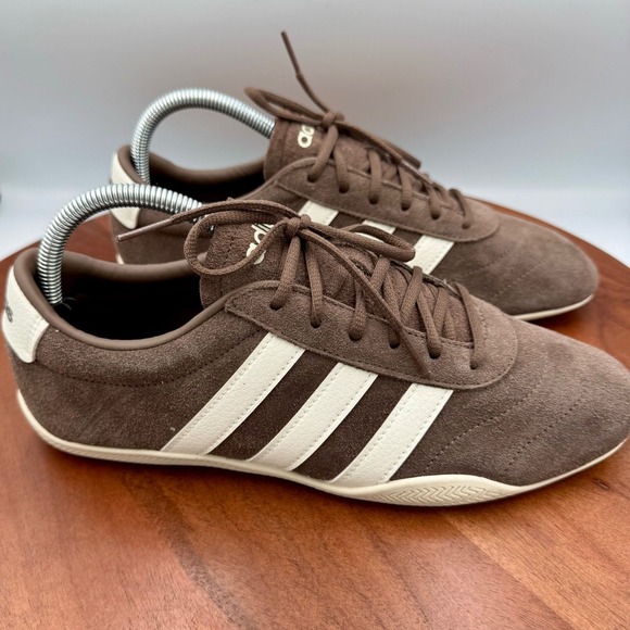 adidas Shoes - Adidas Grand Court Lo Sneakers Women 9 Brown Earth Strata Off White JQ7226 Retro